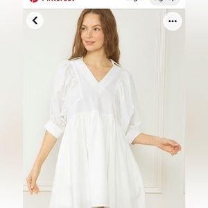 NWOT Hunter Bell White Noah dress XS